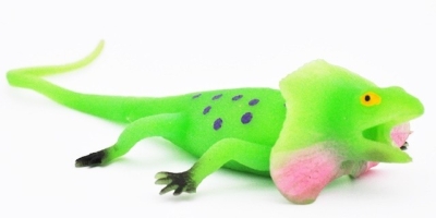 Зеленая Плащеносная ящерица (светится в темноте)