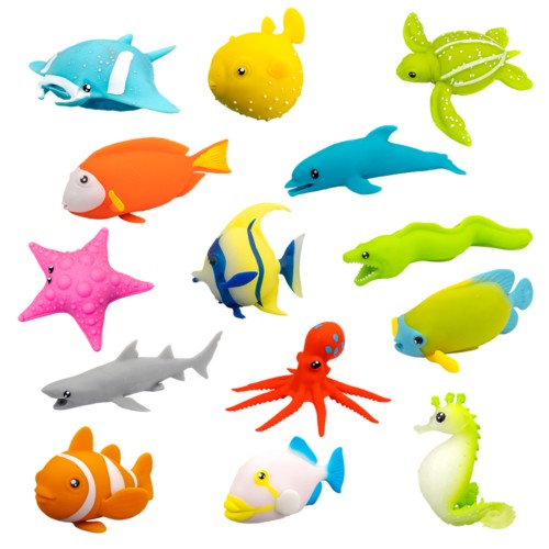 Полная коллекция, Морские животные "Softy friends" (14ш) 